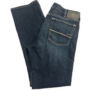 Ariat Men’s Jeans Size 38x34 Drake M7 Toro Slim Fit Straight Leg Dark Blue Fit